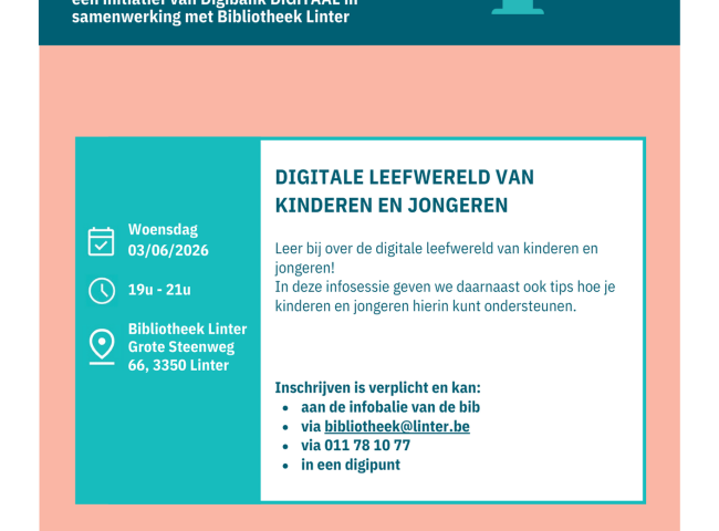 Infosessie Digitale leefwereld van kinderen en jongeren © (c) Digibank DiGiTAAL