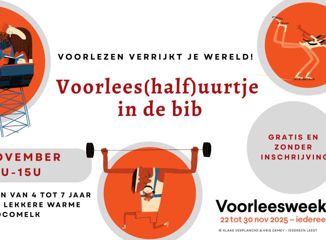 VOORLEESWEEK - voorleesuurtje © Klaas Verplancke & Kris Demey - Iedereen Leest.