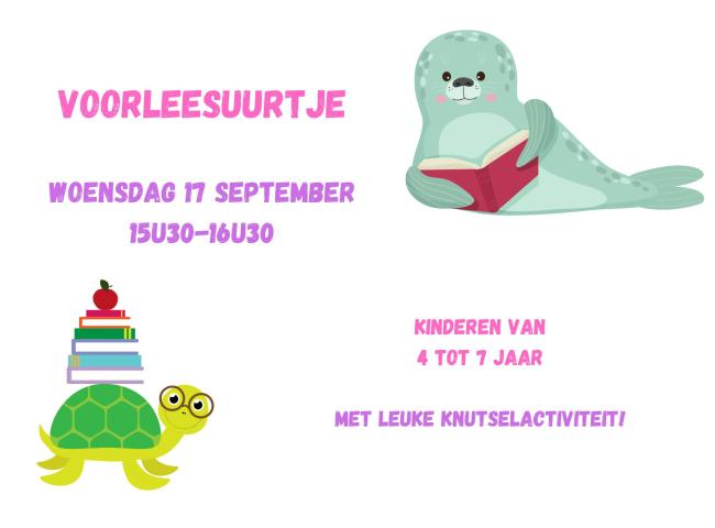 Voorleesuurtje in de bib! © (c) Canva