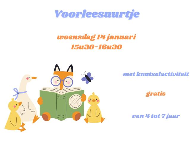 Voorleesuurtje in de bib! © (c) Canva