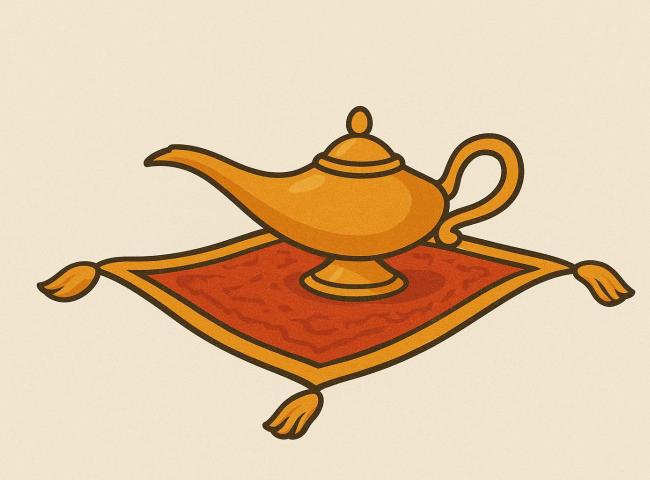 Aladdin en de wonderlamp © chat gpt