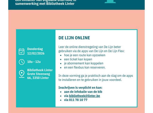 Infosessie De Lijn online © (c) Digibank DiGiTAAL