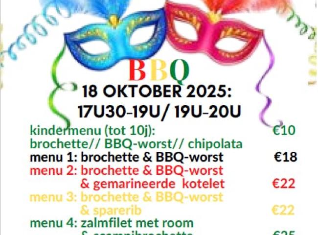 Eetdag: BBQ  ten voordele van carnavalsgroep  VZW orde van hemel en aarde  Linter © © VZW orde van hemel en aarde