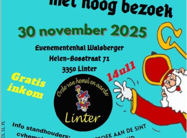 Geschenkenmarkt met bezoek van de Sint © © VZW orde van hemel en aarde