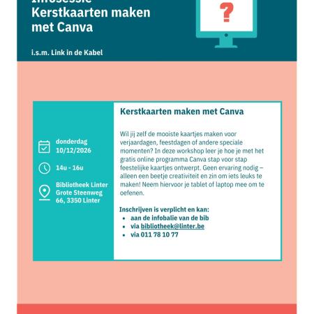 Infosessie Kerstkaarten maken met Canva © Canva