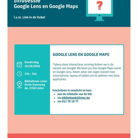 Infosessie Google Lens & Google Maps © Canva